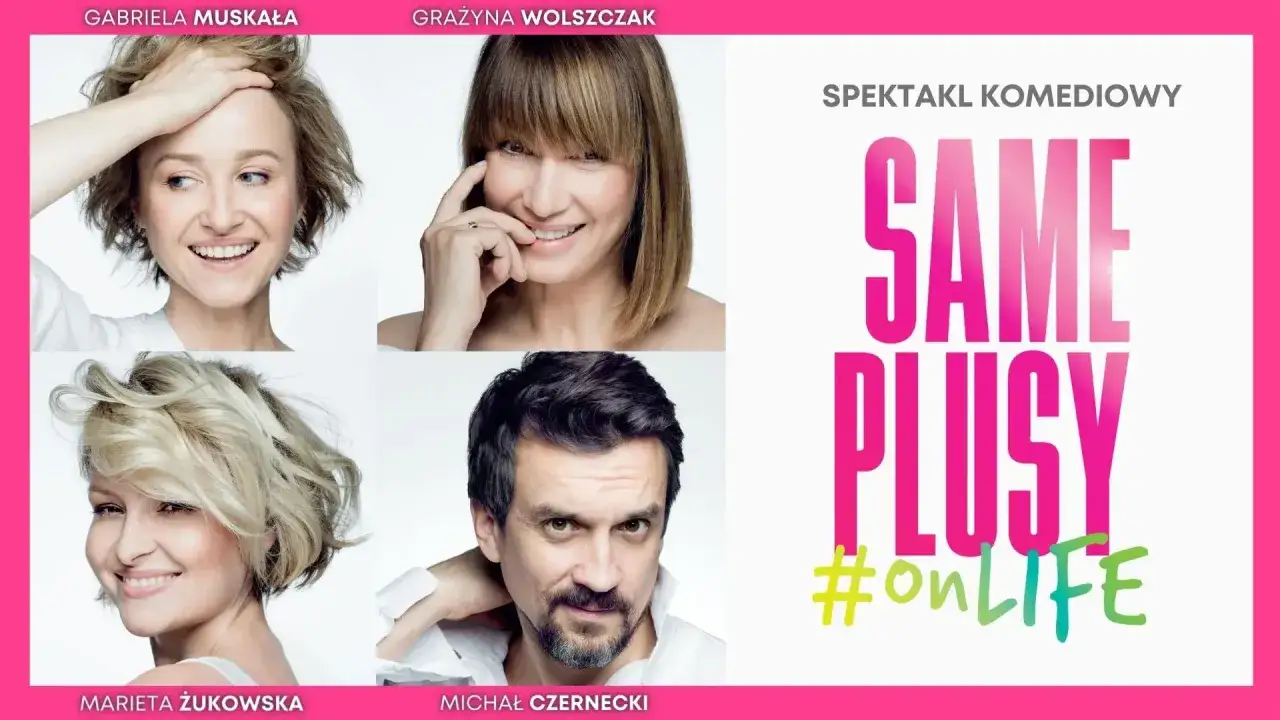 Uśmiechnięci aktorzy: Gabriela Muskała, Grażyna Wolszczak, Marieta Żukowska i Michał Czernecki zapraszają na spektakl komediowy 