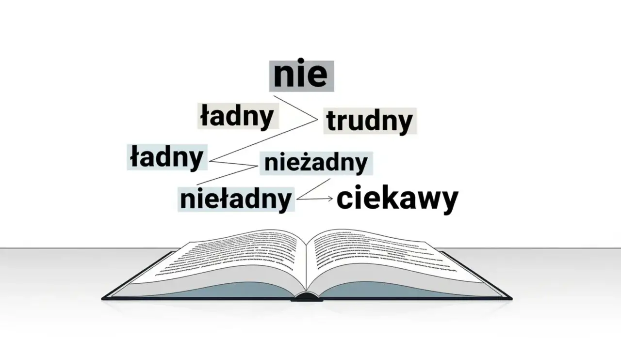 Diagram pokazuje, jak słowo 