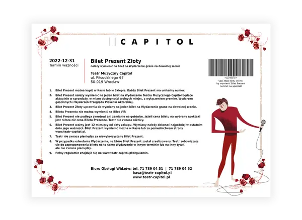 Voucher Teatr Capitol Warszawa: Kup i zrealizuj przewodnik